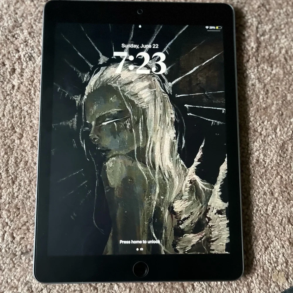 iPad 6 with case & screen protector already installed